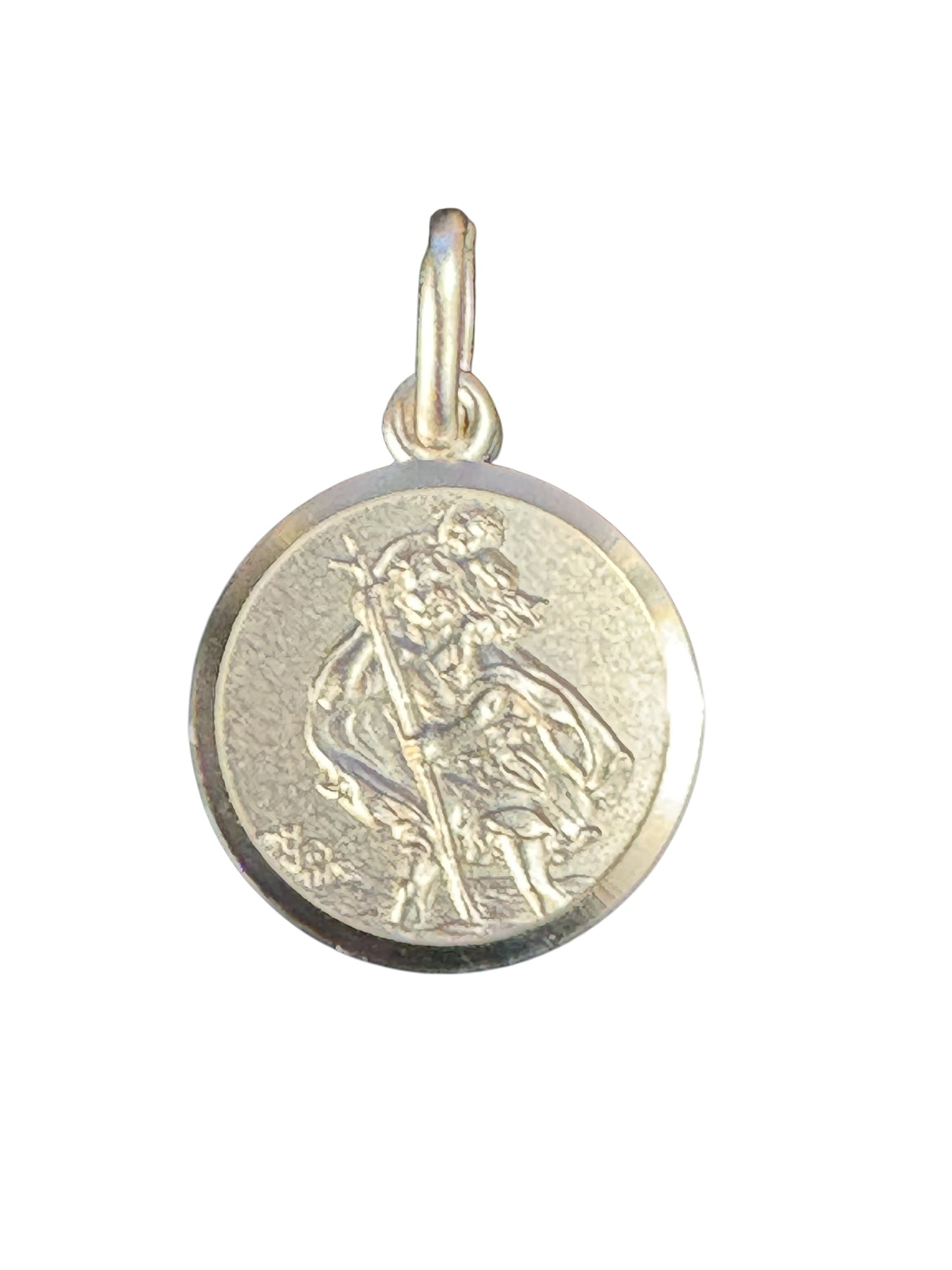 Sterling Silver Pendant St Christopher 22 mm ST100