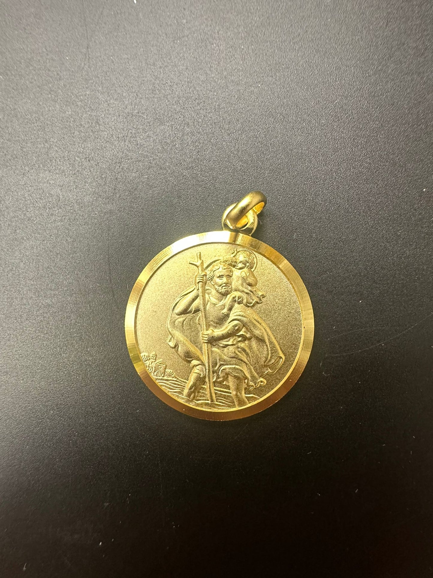 Sterling Silver Pendant St Christopher 17 mm ST100S