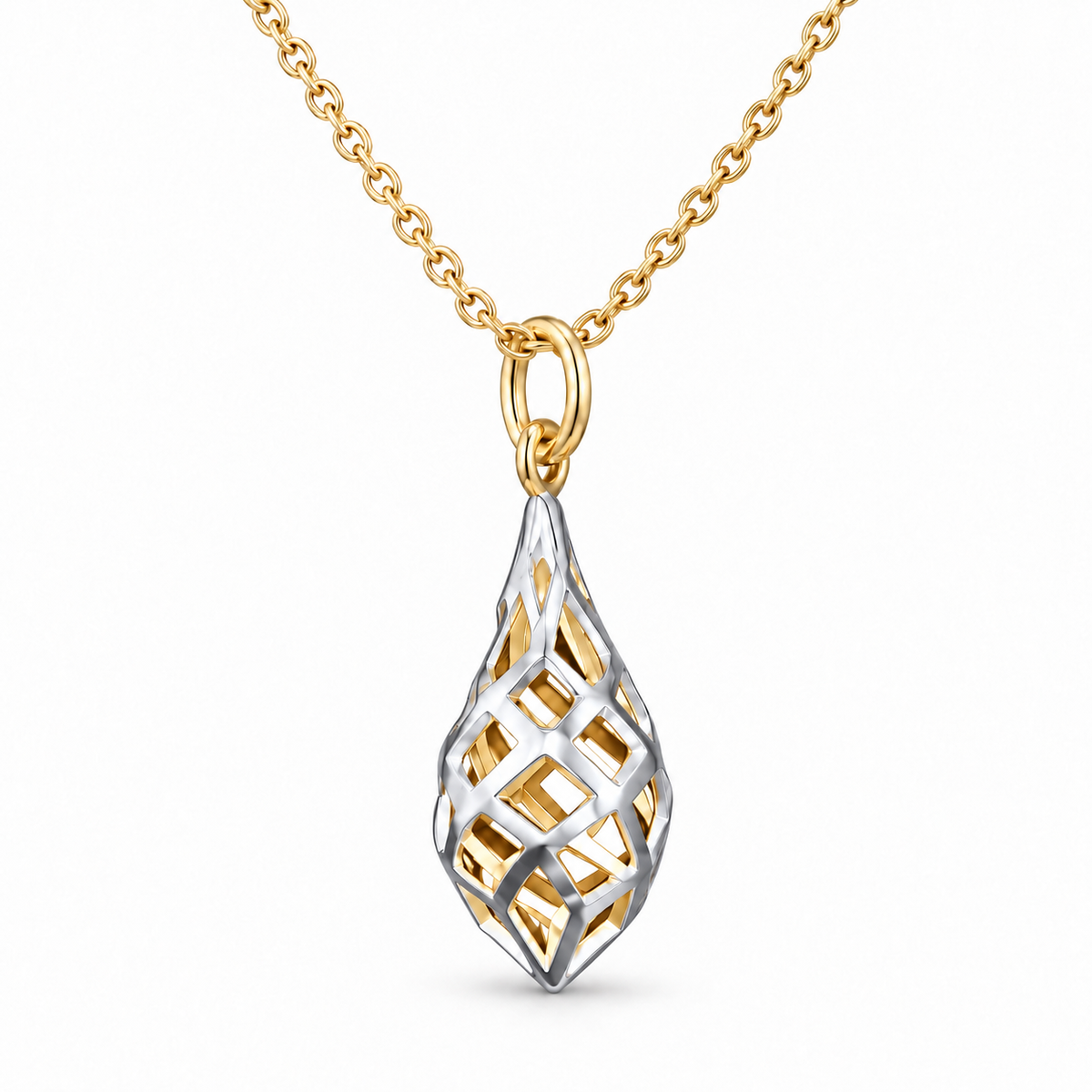 Sterling Silver Teardrop Necklace NCZ192057