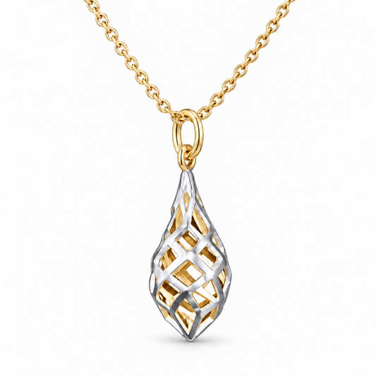 Sterling Silver Teardrop Necklace NCZ192057