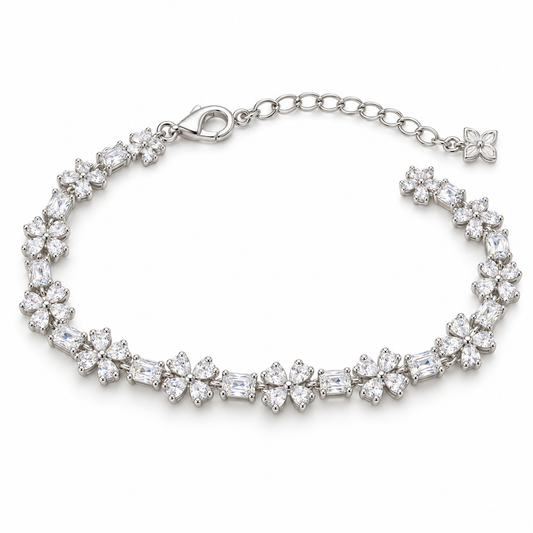 Sterling Silver Cz Bracelet BRCZ2601326