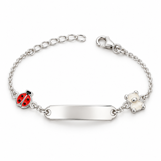 Sterling Silver 6"-7" Kids Id Bracelet BCZ108985