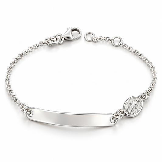 Sterling Silver 5.5"-6" Id Bracelet BCZ248453