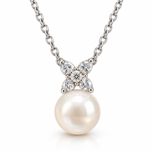 Sterling Silver Pearl Necklace NCZ2607166