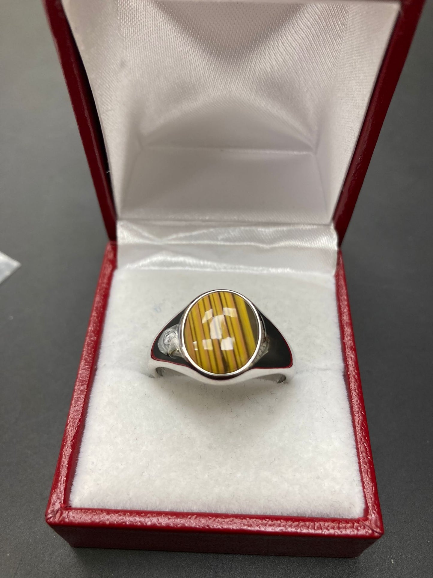 Sterling Silver Signet Ring With Stone SGN01