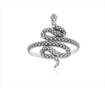 Sterling Silver Plain Snake Ring TQ020010223, a beautifully designed plain sterling silver snake ring.