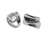Two sleek designs of a 16mm sterling silver ring, showcasing elegant craftsmanship and shine.