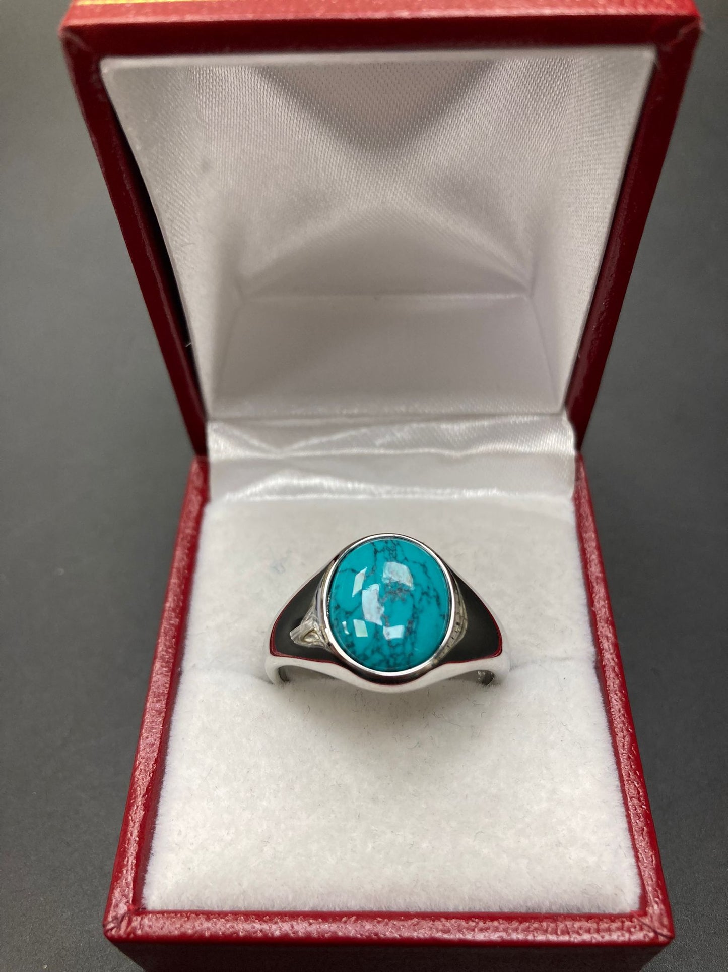 Sterling Silver Signet Ring With Stone SGN01