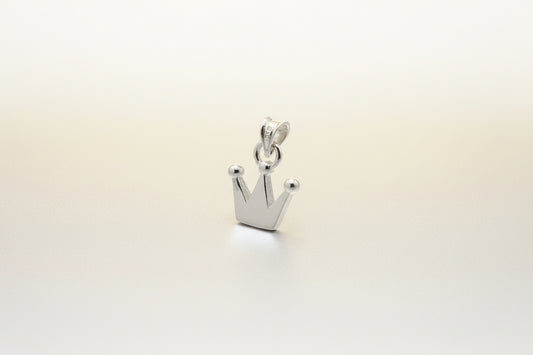 Sterling Silver Plain Crown Pendant PP3310