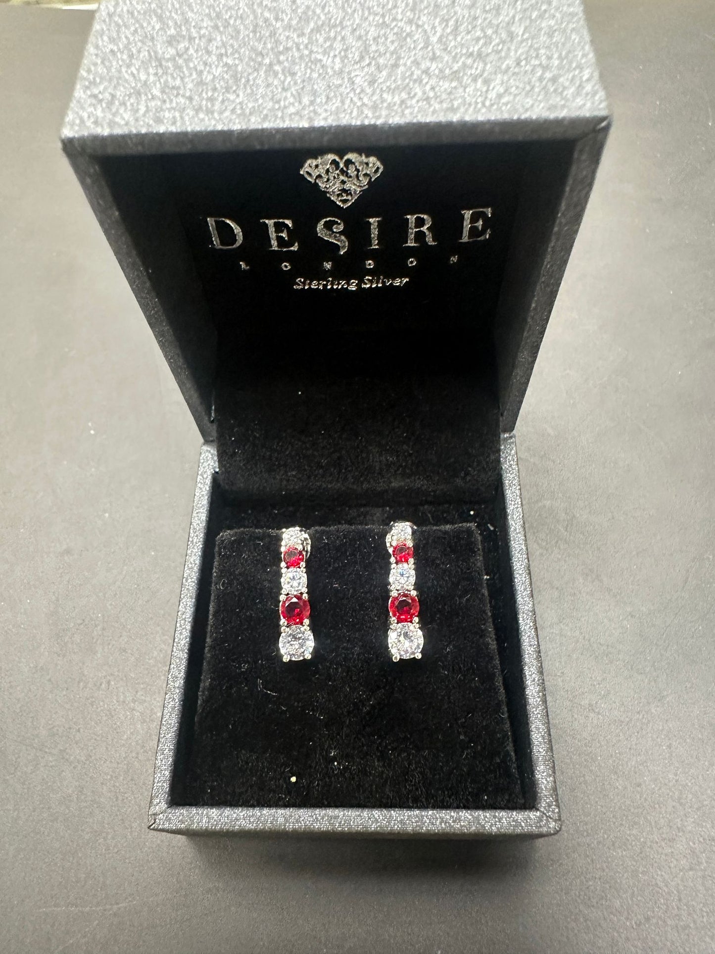 Sterling Silver Drop Earring CZ Stone ECZ652