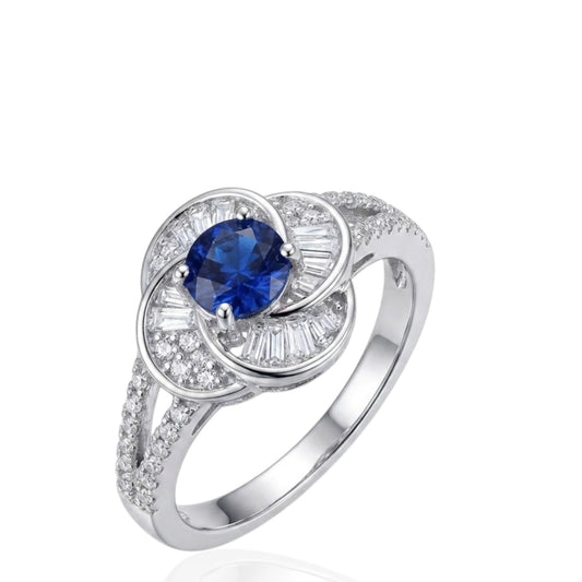 Sterling Silver Ring CZ Stone RCZ10077