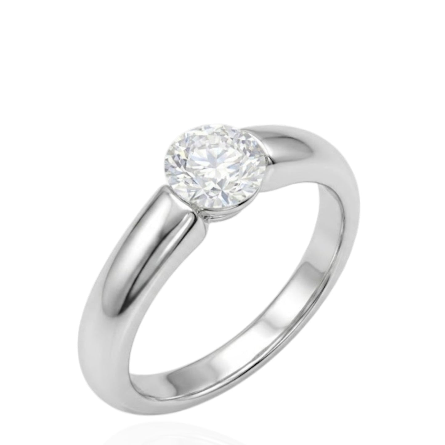 Sterling Silver Ring CZ Stone RCZ10005