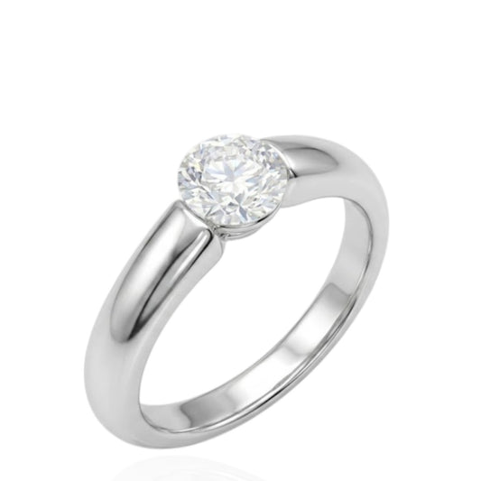 Sterling Silver Ring CZ Stone RCZ10005