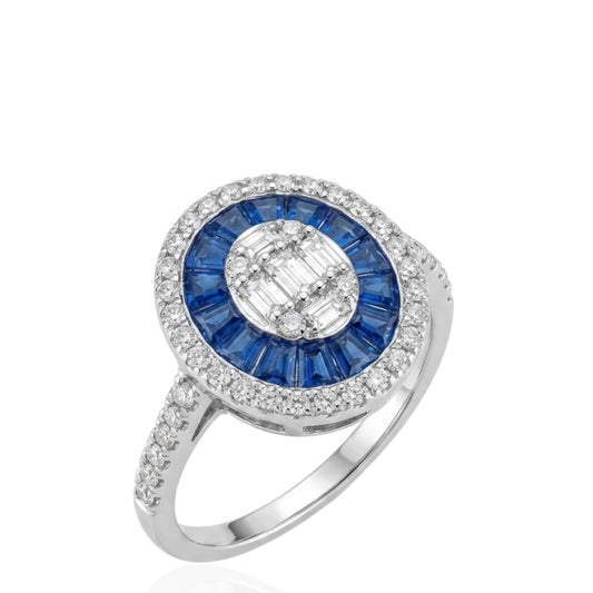 Sterling Silver Ring CZ Stone RCZ10092