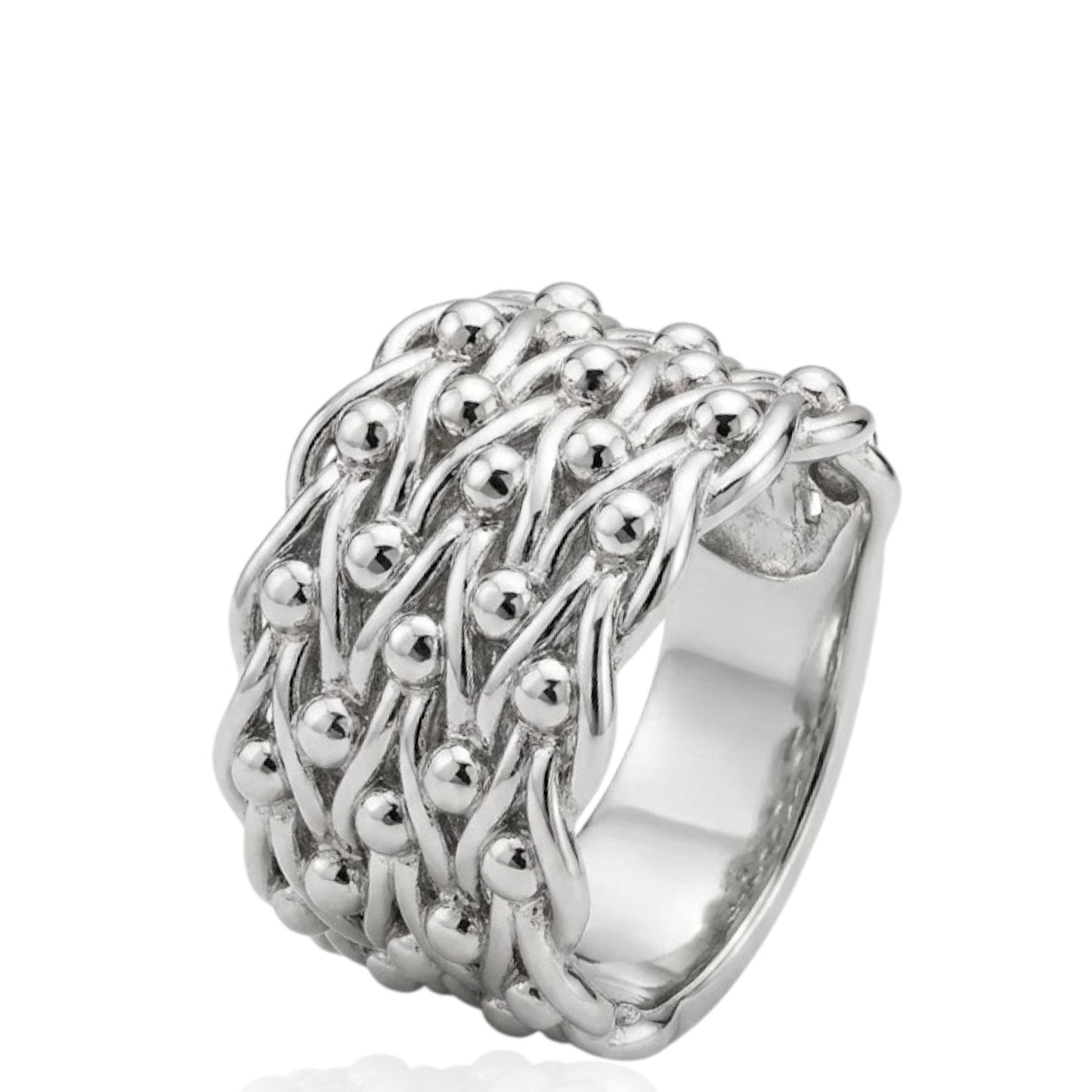 Sterling Silver Keeper Ring Plain RCZ3373