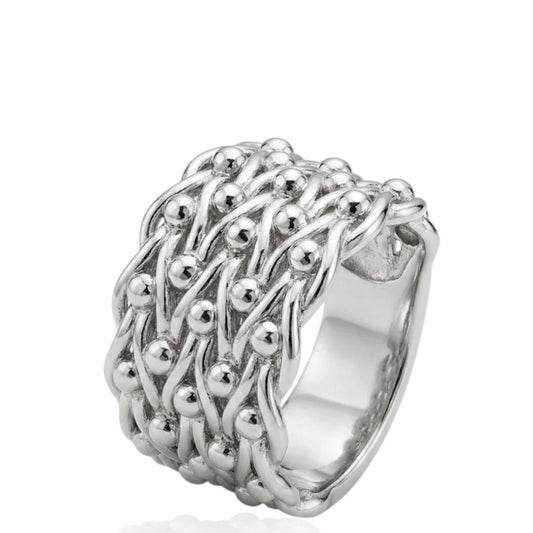 Sterling Silver Keeper Ring Plain RCZ3373
