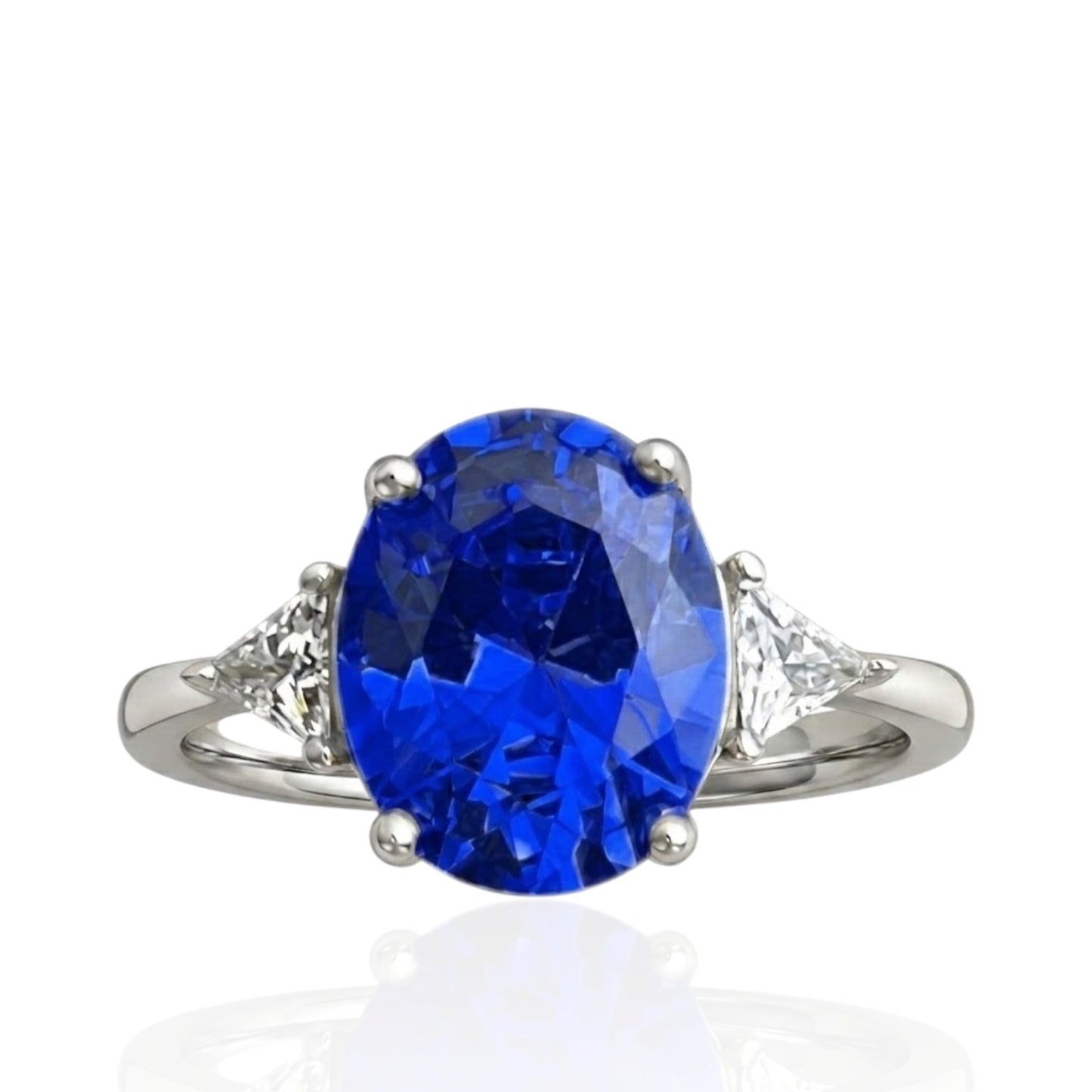 Sterling Silver Ring Oval Stone RCZ3320
