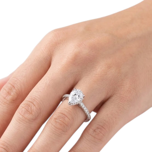 Sterling Silver Ring CZ Stone RCZ8152