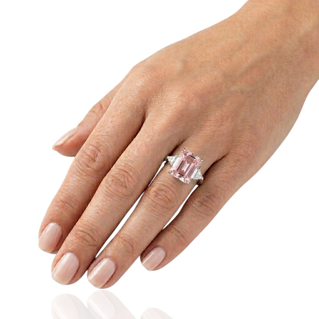 Sterling Silver Ring CZ 14x12 MM Stone RCZ2100