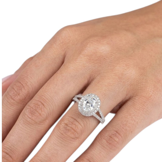 Sterling Silver Ring Round CZ Stone RCZ8141