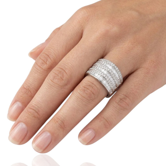 Sterling Silver Ring CZ Stone RCZ20104