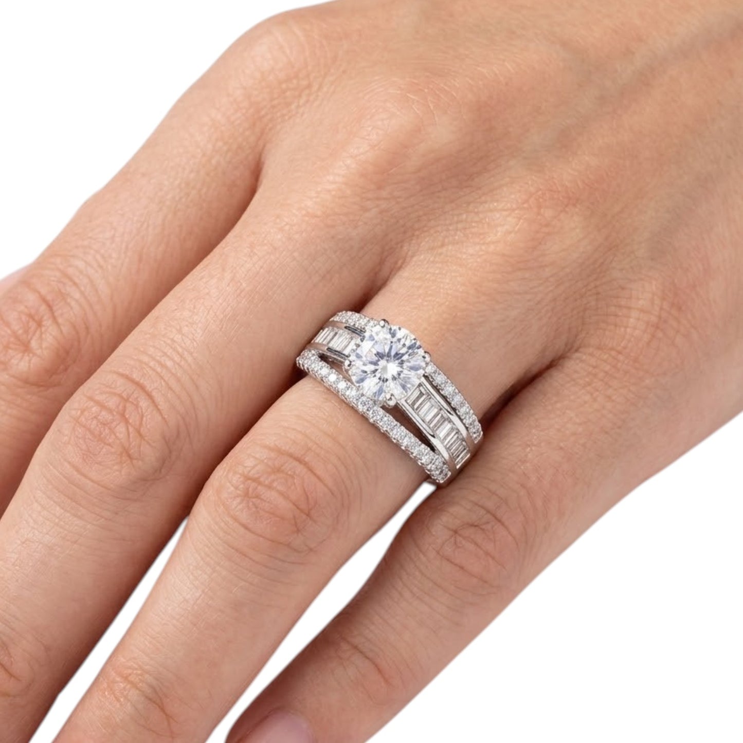 Sterling Silver Ring CZ Stone RCZ8146