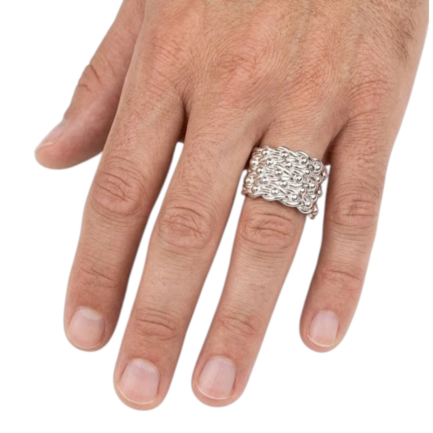 Sterling Silver Keeper Ring Plain RCZ3373