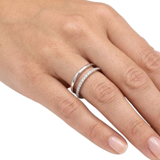 Sterling Silver Ring CZ Stone RCZ5600
