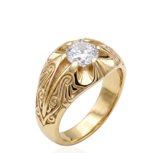 Sterling Silver Ring CZ Stone RCZ3385