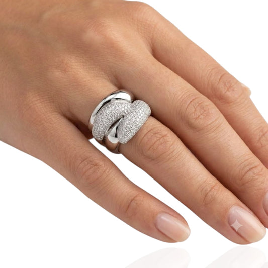 Sterling Silver Ring CZ Stone RCZ1033