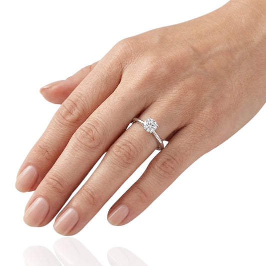Sterling Silver Ring CZ Stone RCZ190