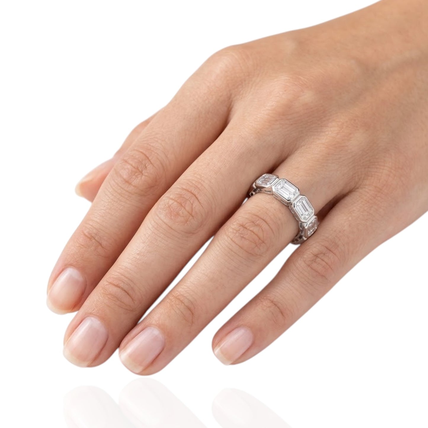 Sterling Silver Ring CZ Stone RCZ3306
