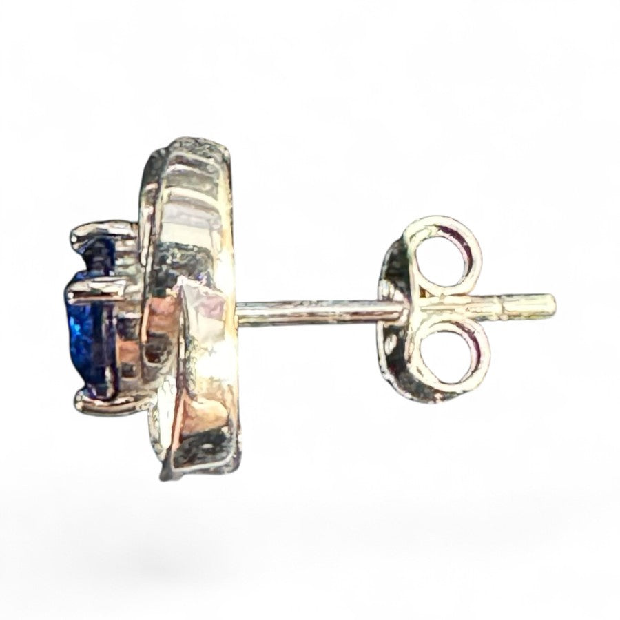 Sterling Silver Stud Earring CZ Stone ECZ10077
