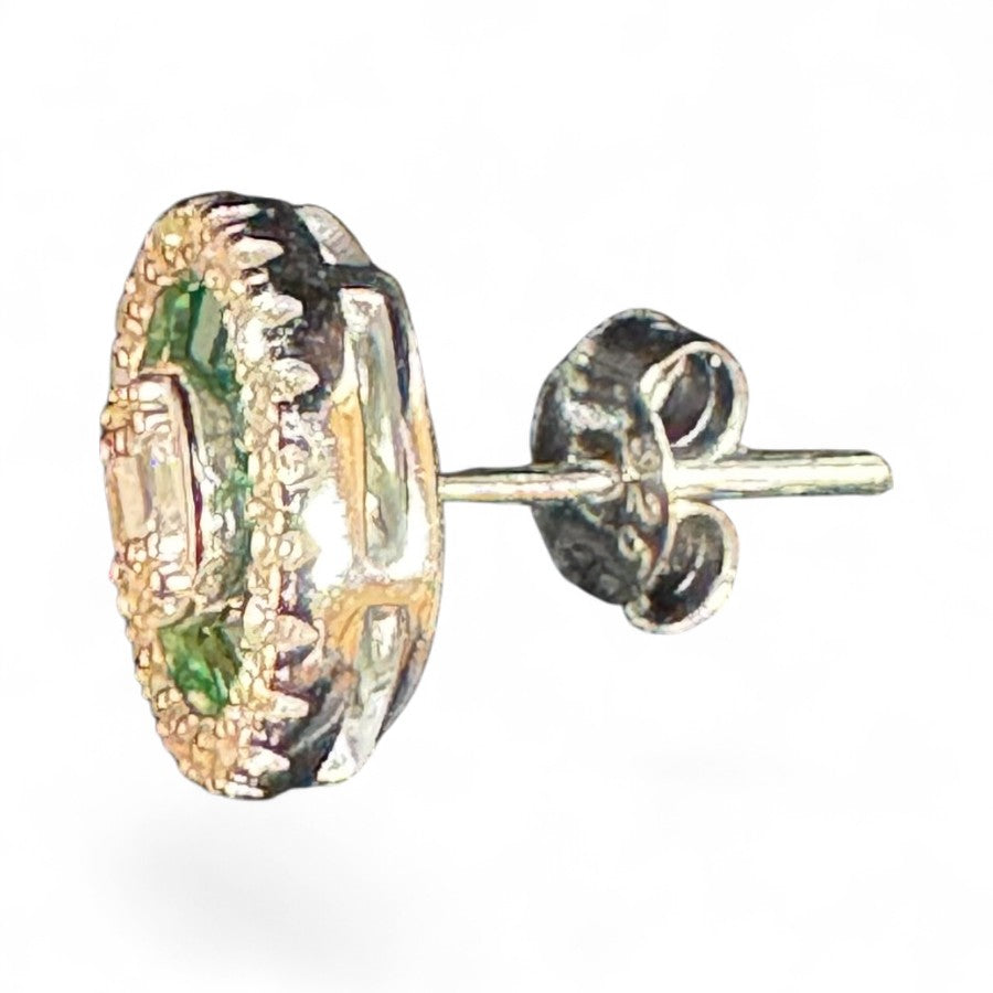 Sterling Silver Stud Earring CZ Stone ECZ10092