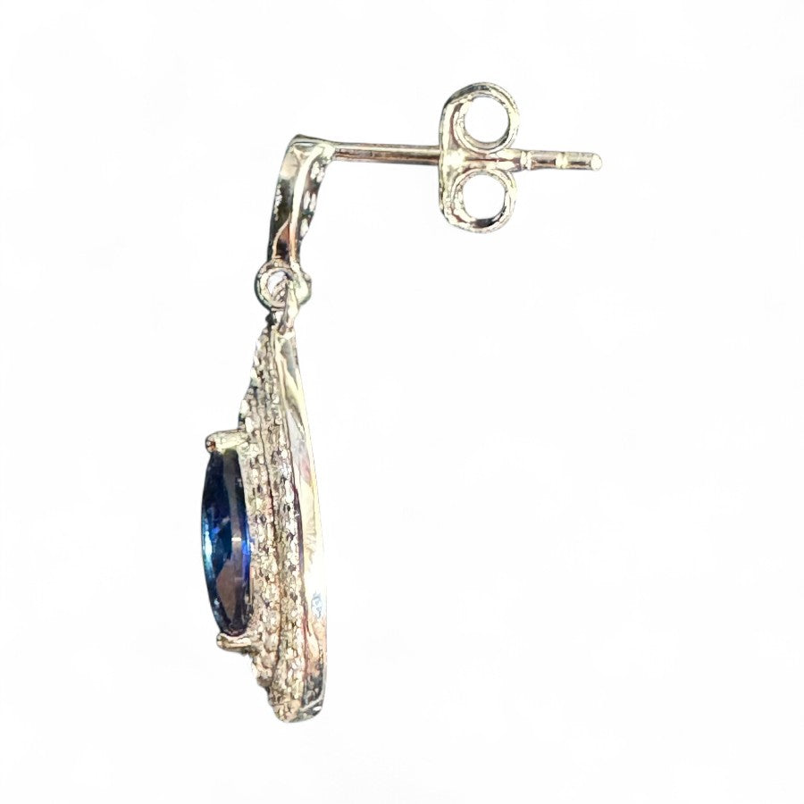 Sterling Silver Earring CZ Stone ECZ117