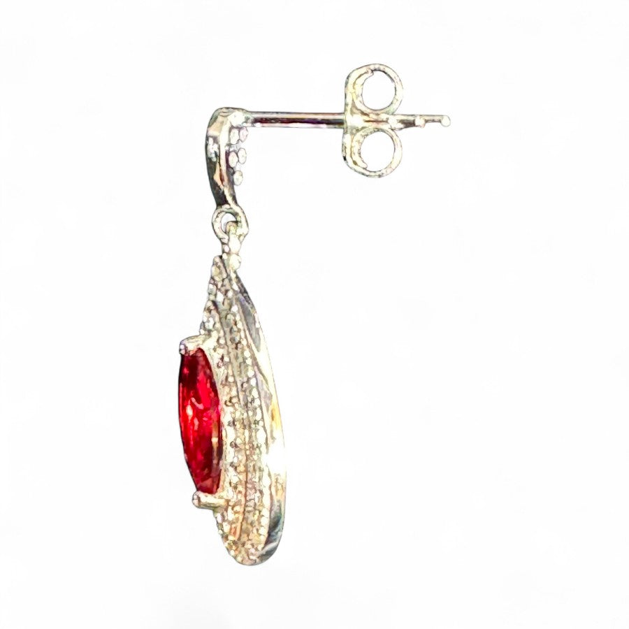 Sterling Silver Earring CZ Stone ECZ117