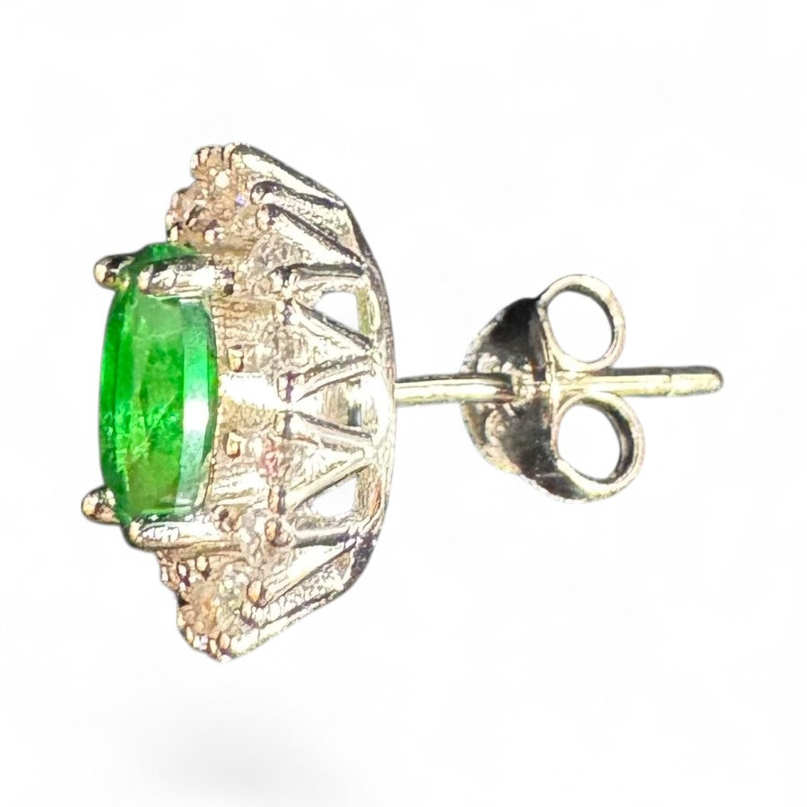 Sterling Silver Stud Earring CZ Stone ECZCL530