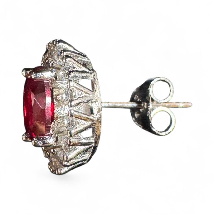 Sterling Silver Stud Earring CZ Stone ECZCL530