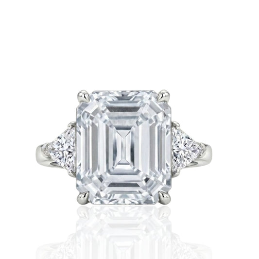 Sterling Silver Ring CZ 14x12 MM Stone RCZ2100