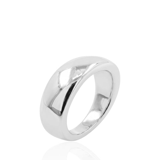Sterling Silver Plain Ring TQ091140422