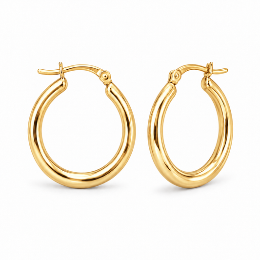 Sterling Silver Earring Plain – alternate view