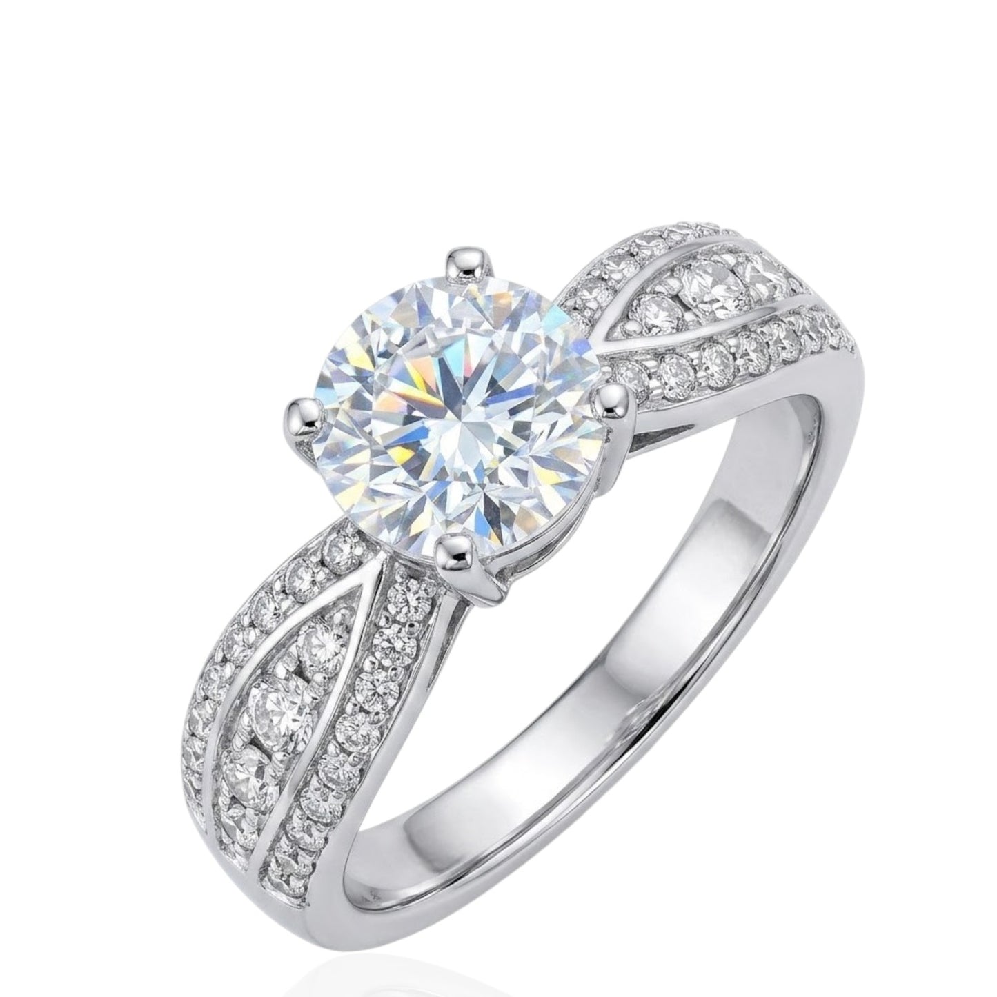 Sterling Silver Ring CZ Stone RCZ8145
