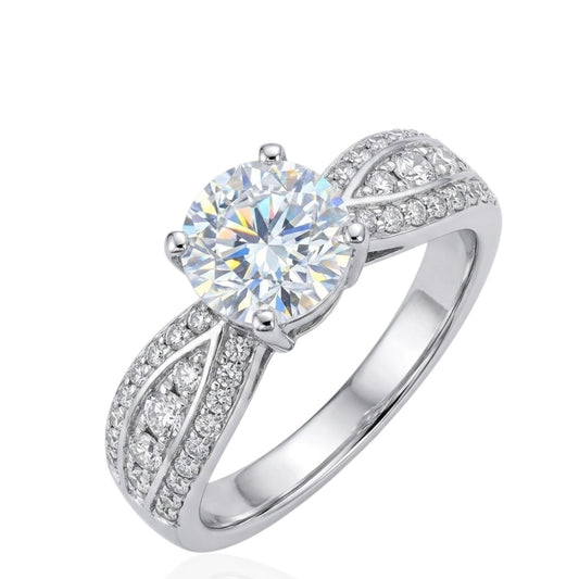Sterling Silver Ring CZ Stone RCZ8145