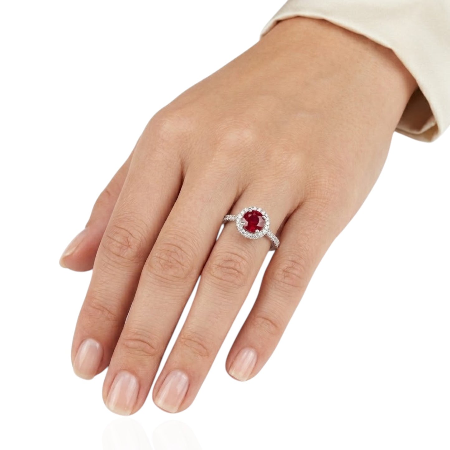 Sterling Silver Ring CZ Round Stone RCZ639