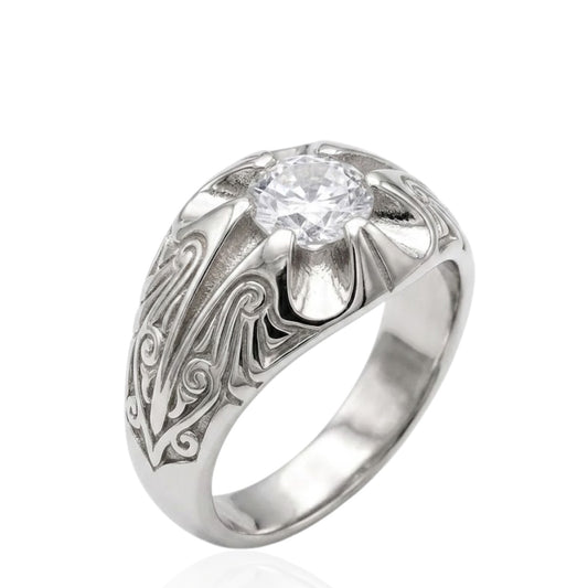 Sterling Silver Ring CZ Stone RCZ3385