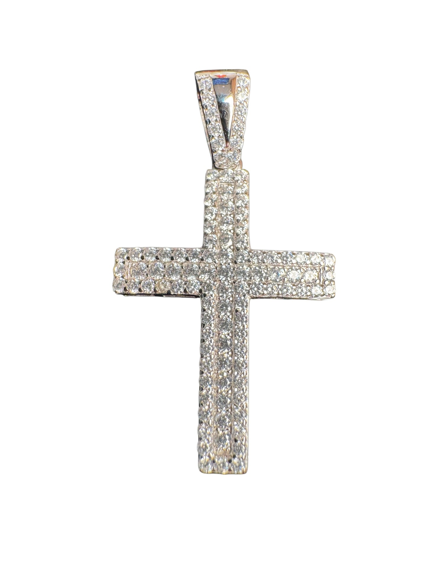 Sterling Silver Cross Pendant Gold Plated MP764
