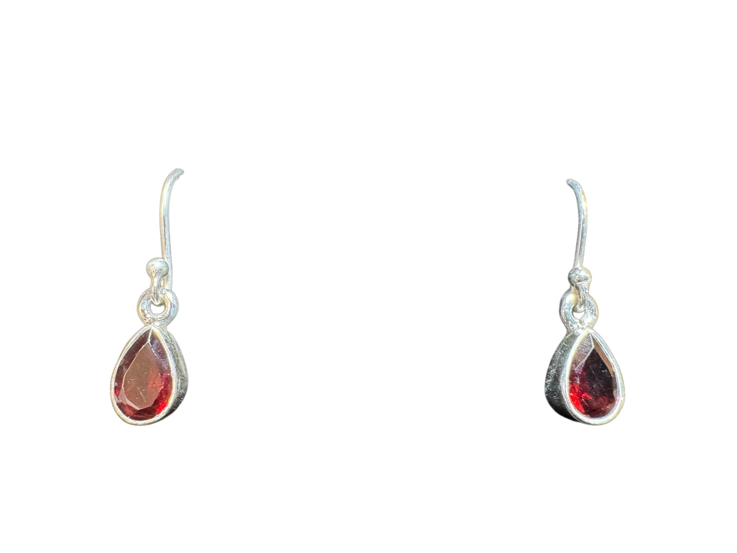 Sterling Silver Earring Garnet Stone MPCZ3345