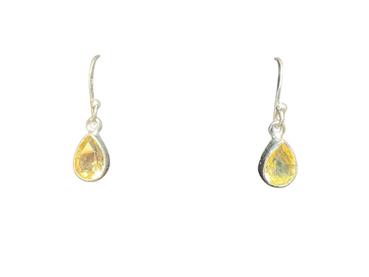 Sterling Silver Earring Citrine Stone MPCZ3348
