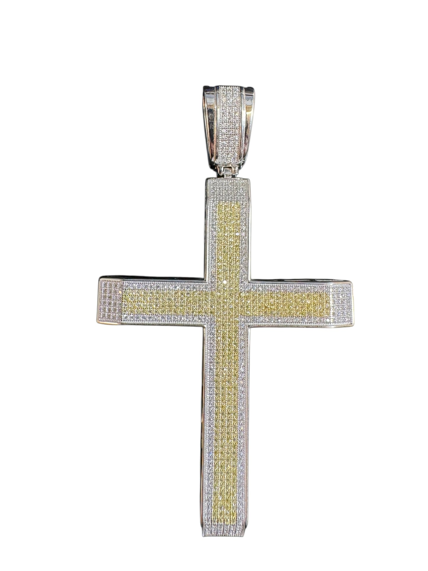 Sterling Silver Cross Pendant CZ Stone MPCZ8502