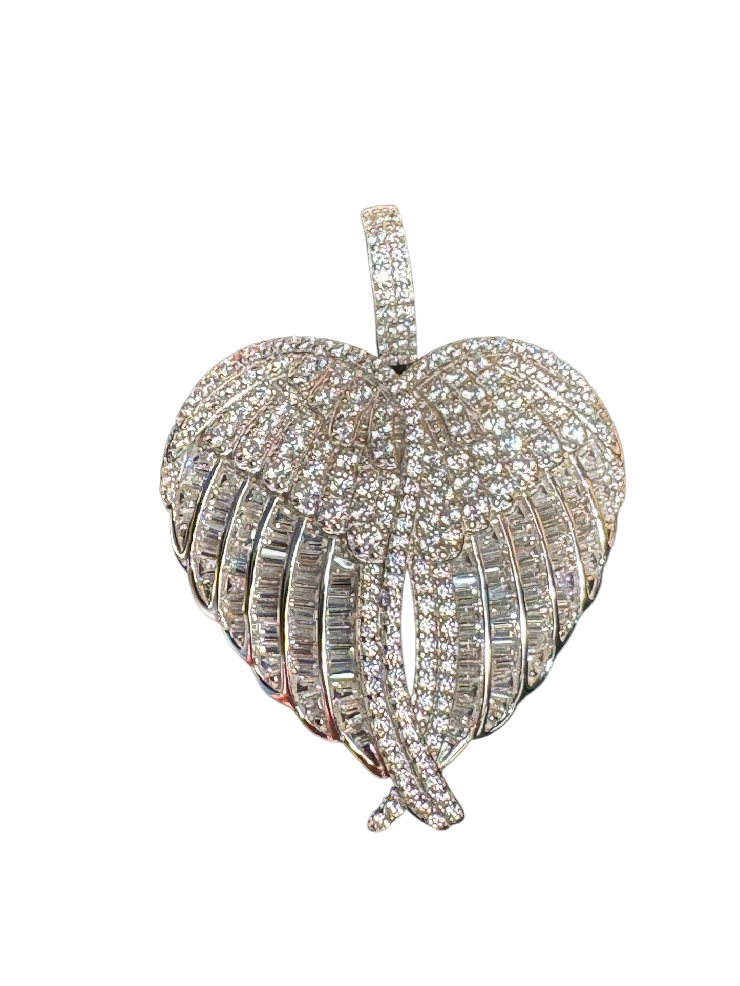 Sterling Silver Pendant Heart Shape PCZ10045